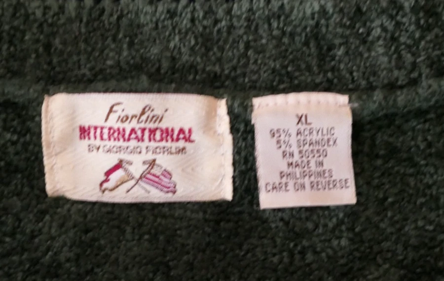 Suéter Fiorlini International Para Hombres Bloque de Color Talla XL Suave Heritage Grandpacore Foto 4 de 4