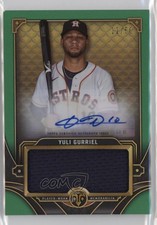 2022 Triple Threads Single Jumbo Relics Emerald 11/50 Yuli Gurriel Auto 12ty