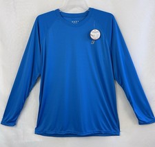 NWT Men s Long Sleeve Lightweight Blue Rash-guard Swim Shirt / UPF 50 / XL