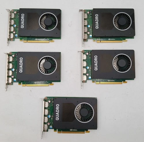 *LOT OF 5* NVIDIA Quadro M2000 4GB DDR5 PCIe GPU Graphics Card