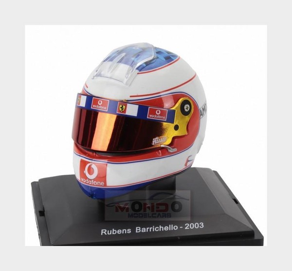 1:5 Edicola Helmet F1 Casco Rubens Barrichello F2003-Ga Ferrari 2003 HELFE15 Mod-image