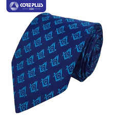 Master Mason Tie - Blue Lodge Necktie for Men, Style 19  Freemason Ties