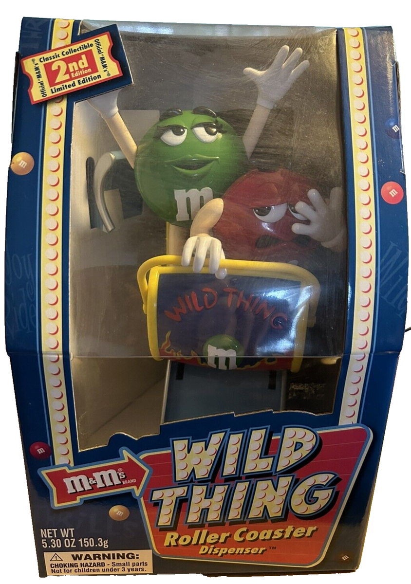 未開封 M&M’s Roller Coaster 2nd Edition M & M's Wild Thing Roller Coaster Dispenser Classic Collectible