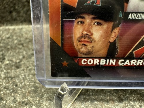 2023 Corbin Carroll Topps Update HALLOWEEN ORANGE & BLACK FOIL RC Debut #US244 - Picture 5 of 6