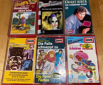 Hörspielkassetten -MOTU - Die Dr3i - ALF - Airwolf - Pokemon - Gruselserie u.a.