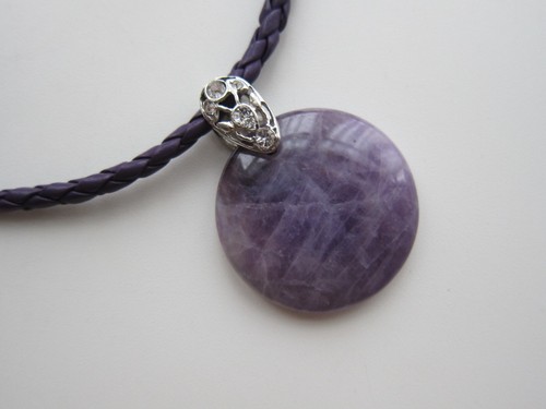 Impressive Large \ Chunky\  Natural Amethyst Handmade Necklace Pendant or Bangle - Picture 43 of 66