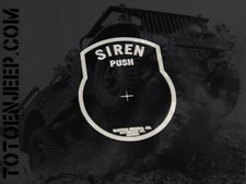 BP SIREN SIREN ALUMINIUM FLAT PLATE 2. US JEEP WILLYS WW2