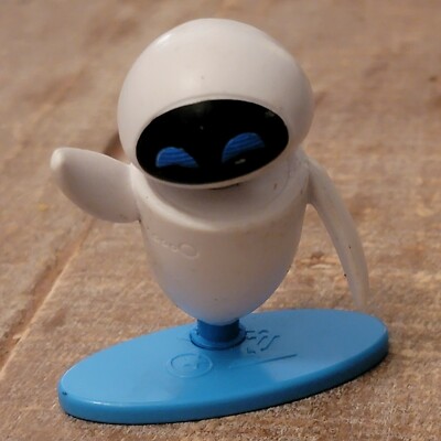 Disney Pixar Mattel Micro Collection Wall E White EVE Probe Droid Action Figure