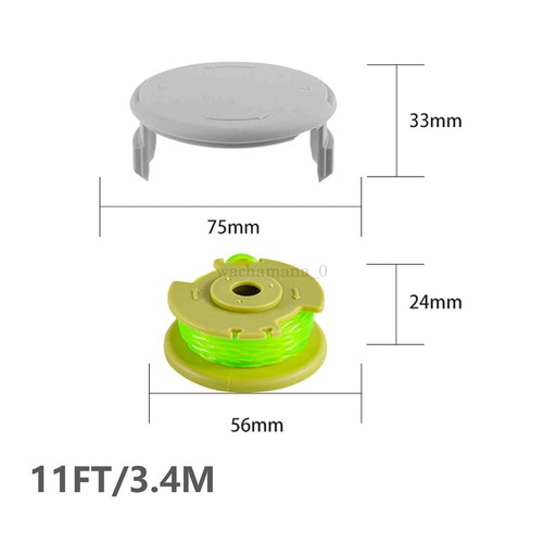 Replacement Spool Line Cap AC80RL3 AC14HCA For Ryobi OnePlus+Trimmer OZ - Picture 7 of 16