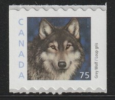 Canada #1880, Medium-Value Wildlife Definitives-Coils Grey Wolf, MNH 2000