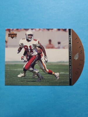 FRANK SANDERS 1996 UPPER DECK TEAM TRIO FOOTBALL CARD # TT6 F0433