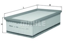 MAHLE LX 2996 Luftfilter für PEUGEOT 407 Coupe (6C_)