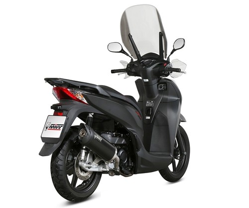 Scarico Completo Mivv Mover Acciaio Nero Honda Sh 300 2007 > 2014 - Foto 2 di 4
