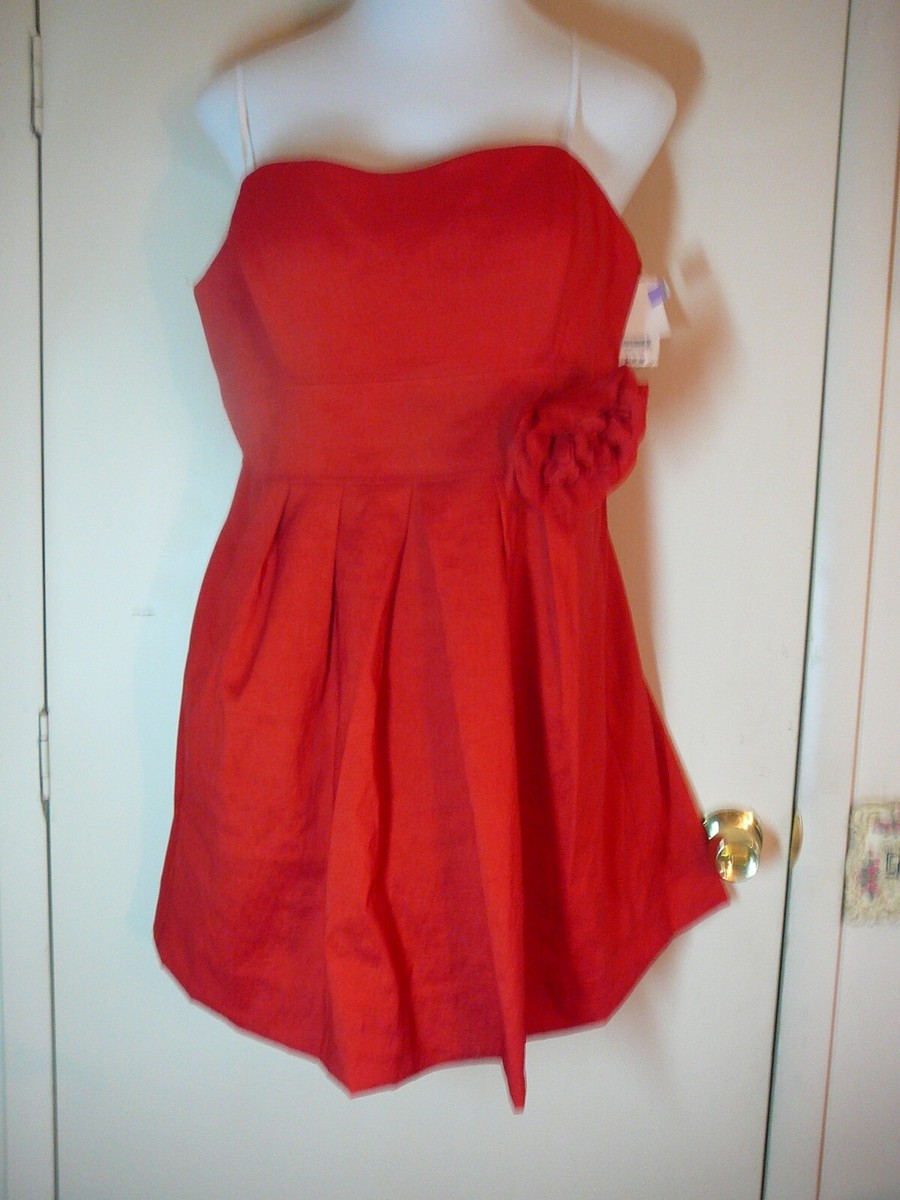 blondie nites by stacy sklar dress red Stacy Sklar Blondie Nites Strapless David's Size 19 Red Dress Prom  Bridesmaid