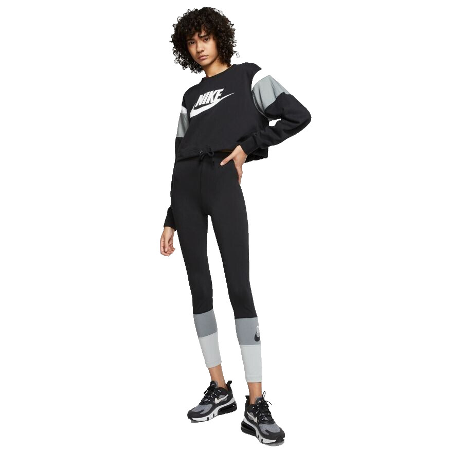 Женские спортивные леггинсы Nike Varsity 7/8 черного цвета, размер X-Small, CK1305-011