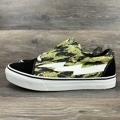 REVENGE X STORM Camo Green Van Ian Connor Skateboarding Sneaker