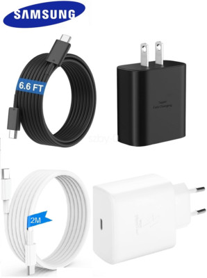 Original Samsung 45W Super Fast Charger Adapter 2M Cable S20 S22 S23 S24 + Ultra
