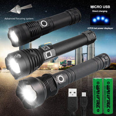 120000 Lumens Powerful Led Flashlight USB Rechargeable Zoom Torch XHP70 P90 P50 120000 Lumens Powerful Led Flashlight USB Rechargeable Zoom Torch XHP70 P90 P50