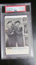 Ray Bolger signed Cut Photo PSA/DNA Certified Encap