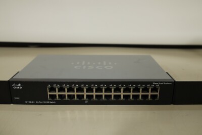 Cisco Small Business Unmanaged (SF100-24) 24-Ports Rack-Mountable ...