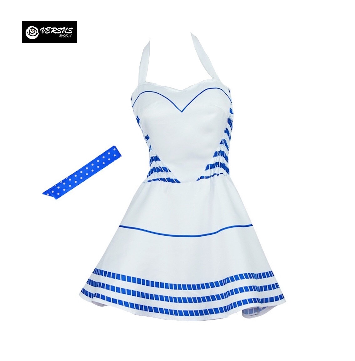 Dress Carnival Costume Blue Woman Girl Popular Look Cosplay Dress