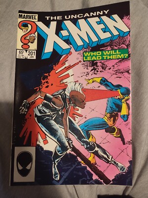 UNCANNY X-MEN # 201 SEHR GUTER JAN 1986 1. APP NATHAN SOMMERS AKA KABEL