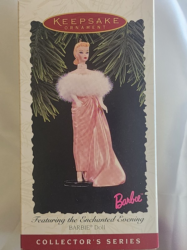 VTG Barbie Hallmark Keepsake  Featuring the Enchanted Evening Christmas Ornament