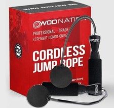 Weighted Cordless Adjustable Jump Rope with Extra Rope Bod Rope Ropeless