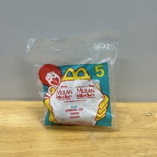 McDonald's Disney Mulan Happy Meal Toy 1998 5 Yao Spinning Top Toy NEW Vintage