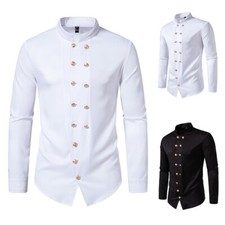 Men's Fashion Shirt Button Down Shirts Long Sleeve Casual Slim Fit Shirts