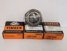LOT OF (3) NEW IN BOX! TIMKEN TAPERED ROLLER BEARING CONE LM67048