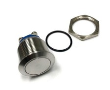 Stainless Steel Momentary Metal Push Button Switch 25mm Waterproof Marine