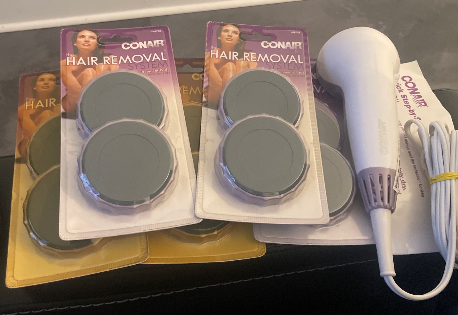 Conair Hair Removal System New Pads Model HB1 Lot Of 10 And Device 74108022776 eBay