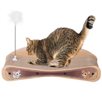 COZIWOW Cat Scratching Board Cat Furniture Scratcher Bed Lounger Indoor Colorful