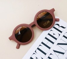 New Lovely Kids Baby Sunglasses Children Sun Glasses Round Street Beat Baby Boy