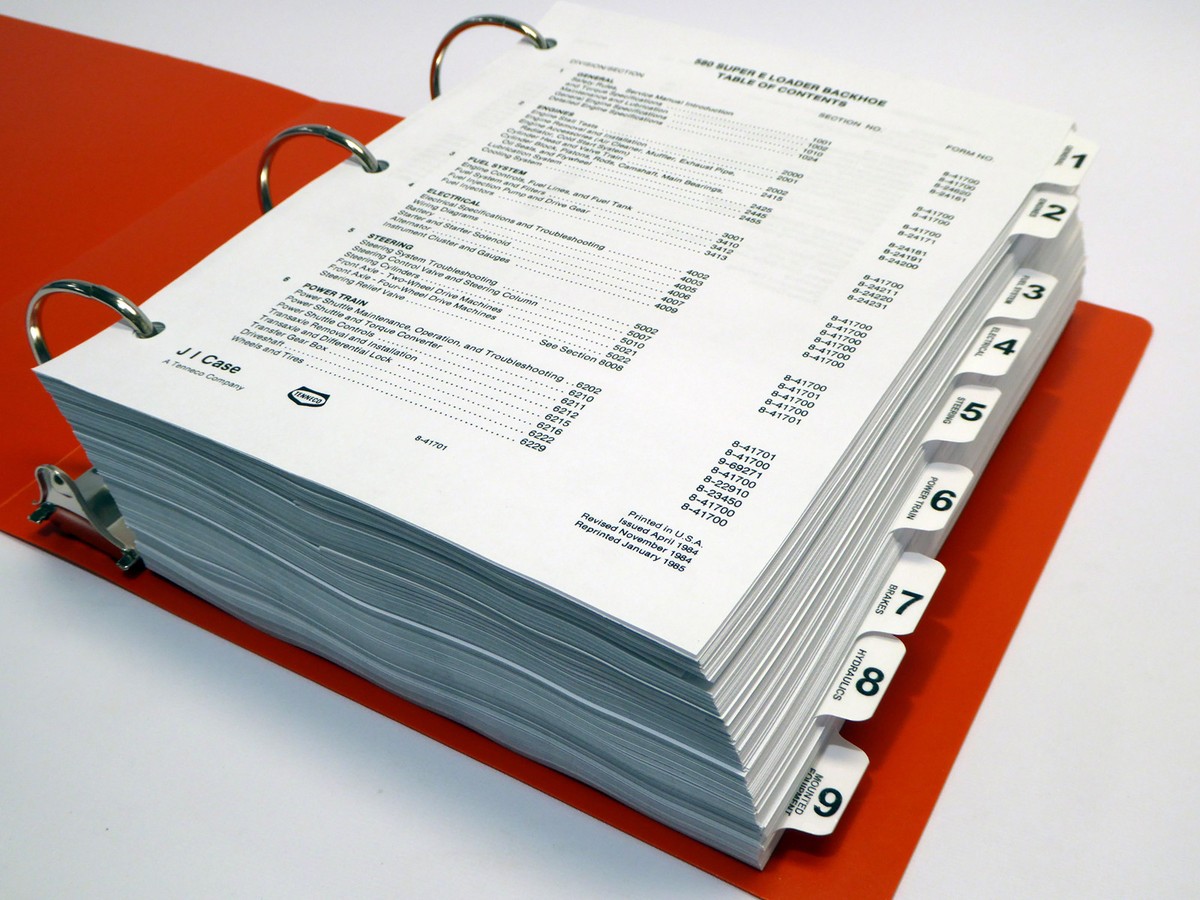Case 580E/580SE/580 Super E Loader Backhoe Service Manual Repair