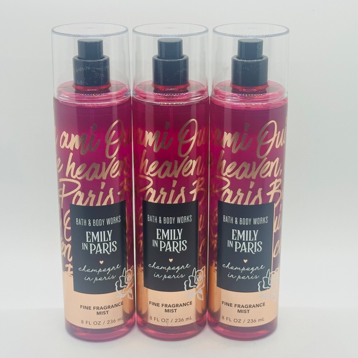 3 Bath & Body Works Emily In Paris Champagne In Paris Fine