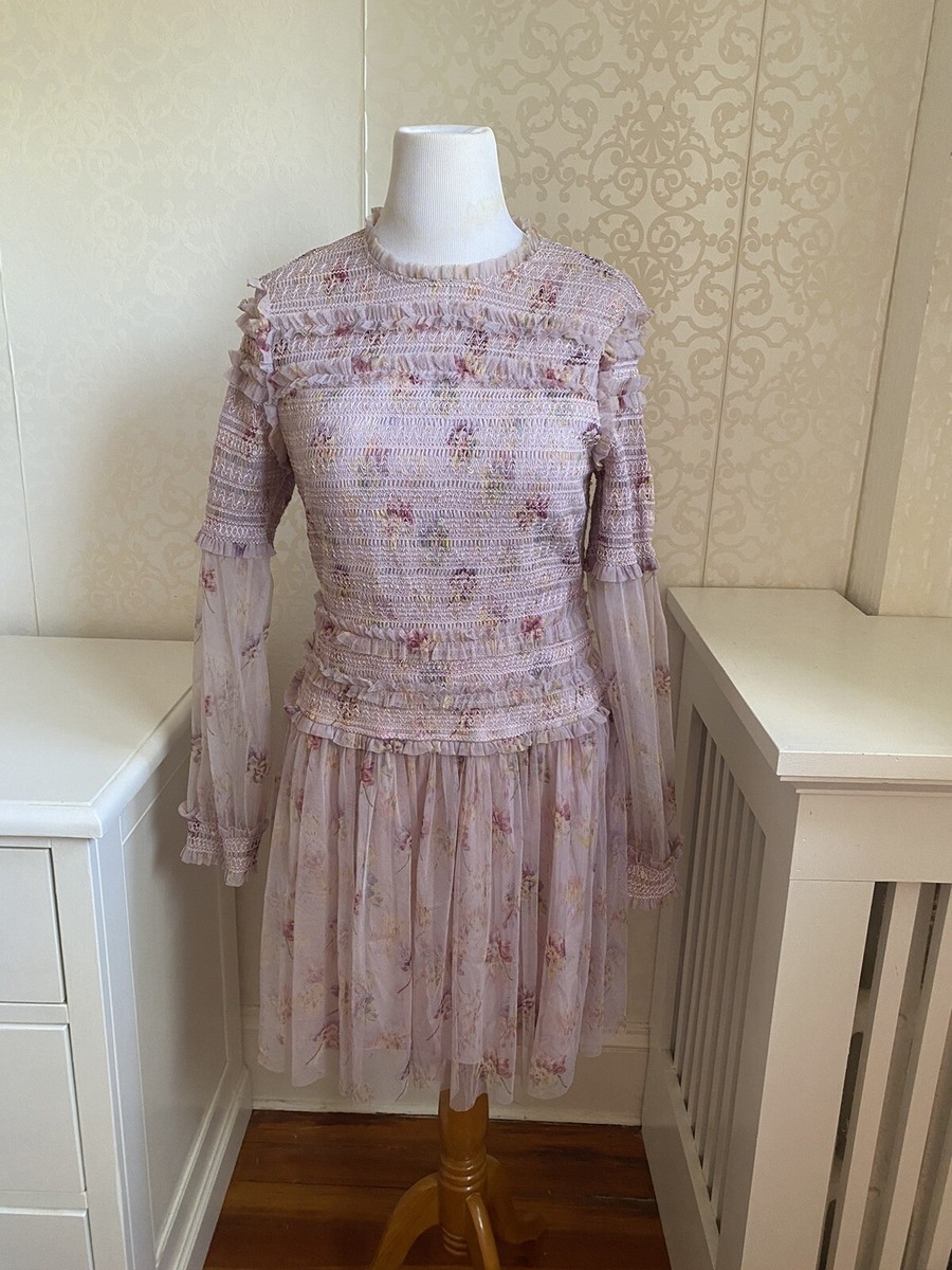 long sleeves lace dress WHITE LACE DRESS WITH LONG SLEEVES