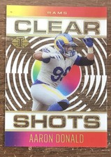 2021 Panini Illusions Football #CS4 Aaron Donald Clear Shots Los Angeles Rams 