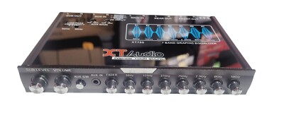 NEW XT AUDIO XTEQ-755 7BAND EQUALIZER 1/2 DIN CAR AUDIO EQ W