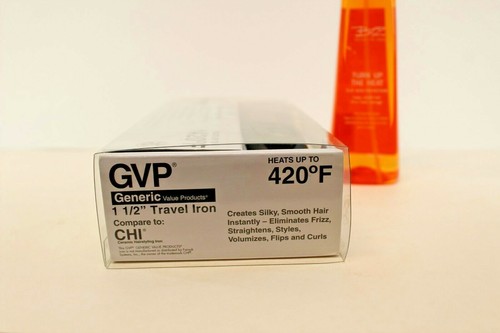 Reise Glätteisen GVP Generic CHI 420F 1 1/2" Zoll Keramik mit Schutzspray - Bild 4 von 8