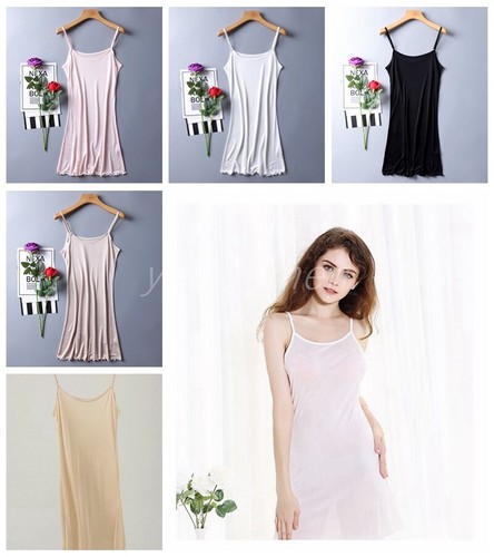 Mujeres Morera Seda Camisola Slips Completos Vestido Quimise Camis Prendas para dormir Vestidos Pj - Imagen 1 de 16