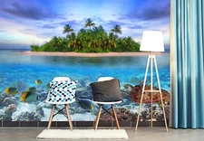 3D Ocean Sea Turtle G4732 Wallpaper Wall Murals Removable Self-adhesive Honey