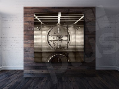 Bank Vault Door Grunge Art Canvas Poster Print Home Wall Decor Ebay