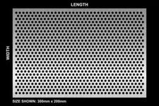 R5 T8 - Custom Size 5mm diameter Perforated Sheet - 3mm thick - No sharp edge