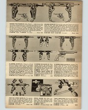 1956 PAPER AD Hubley Toy Cowboy Cap Guns Holster Sets Western Stallion 45 Pony
