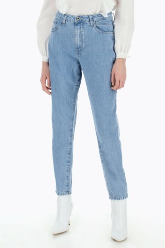 Please jeans donna mom fit nuova collezione estate 2020 vita alta pantalone  como | eBay
