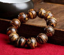 20mm Nha Trang  Wild Agarwood Bracelet Aloewood Mala Meditation Prayer Bead