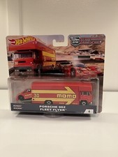 Hot Wheels Porsche 962 & Fleet Flyer Car Transporter (FLF60)