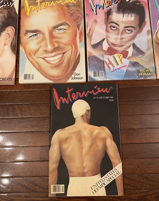 Vintage Andy Warhol Interview Magazine Lot Of 8 | eBay